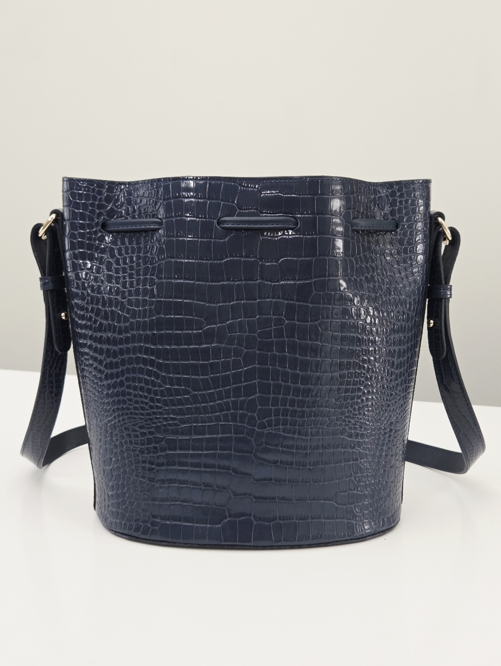 NWT SEZANE FARROW BAG - DENIM CROCO - Picture 8 of 9